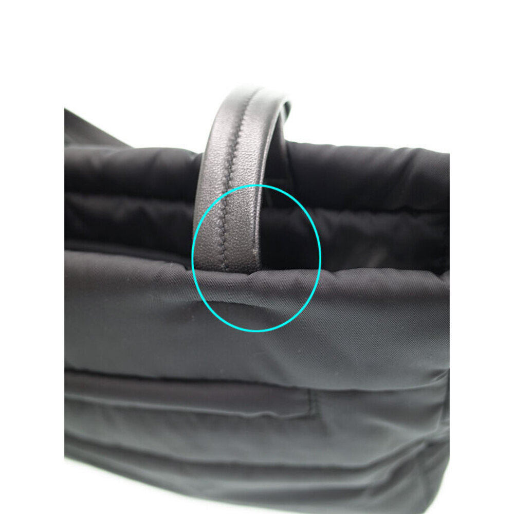 Prada Vela Shoulder Bag Black Tessuto Tote - Picture 4 of 9